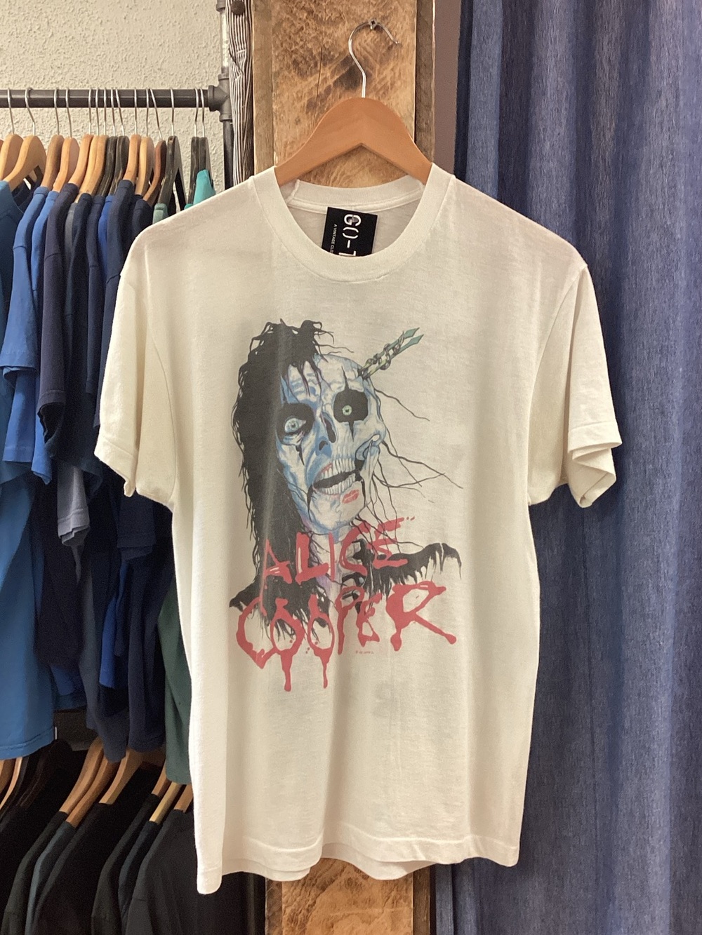 Vintage 1987 Alice Cooper Tour White T-Shirt
